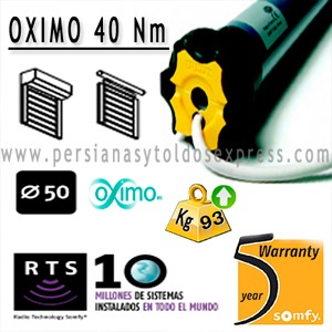 Motor Somfy oximo 40Nm