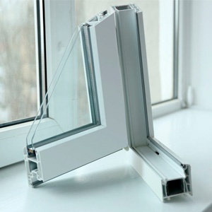 Sección de ventana PVC de Vidrio Doble
